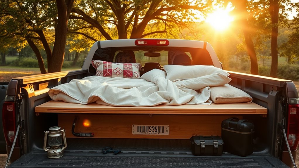 comfortable organized sleep setup