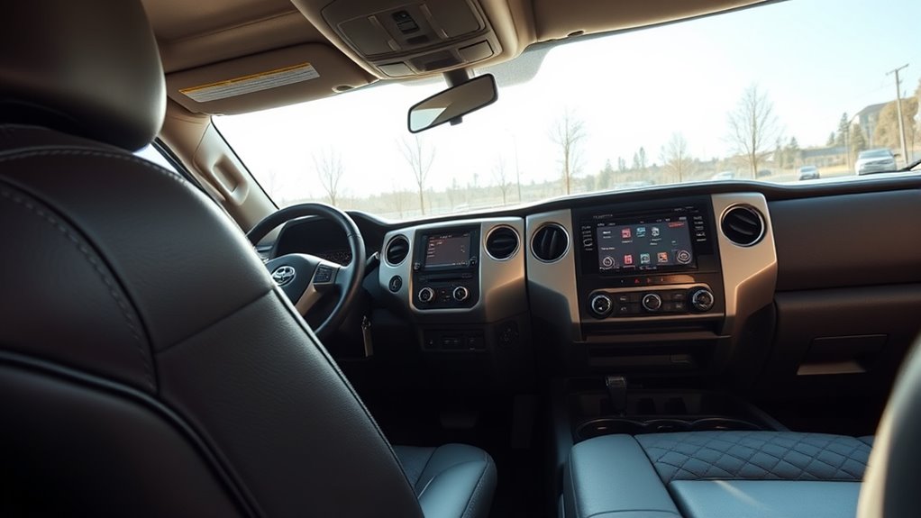 comfortable upscale truck interior