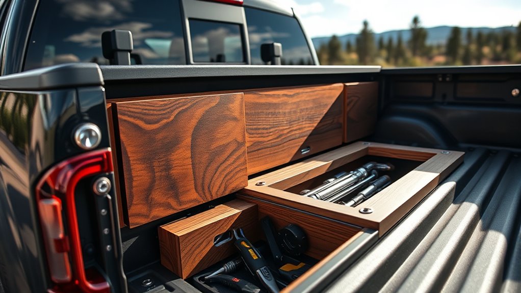 create concealed truck bed storage