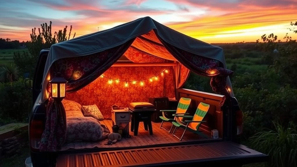 creative campsite privacy ideas