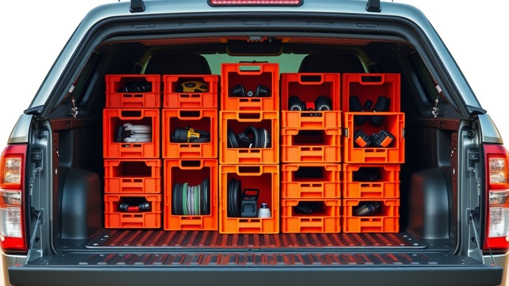 custom divider milk crates