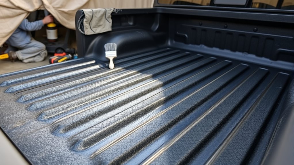 diy truck bed lining