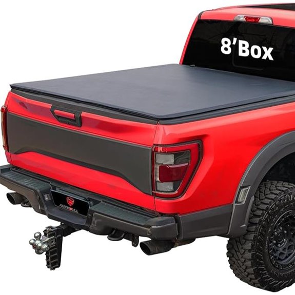 Soft Roll-up Tonneau Cover for Dodge Ram 8ft Bed