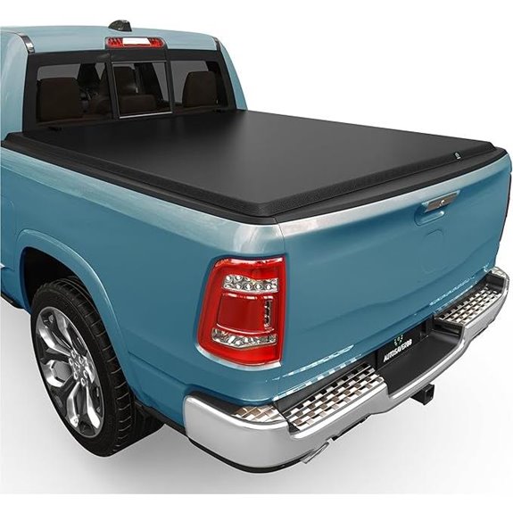 AUTOSAVER88 Soft Roll-Up Tonneau Cover for Dodge Ram