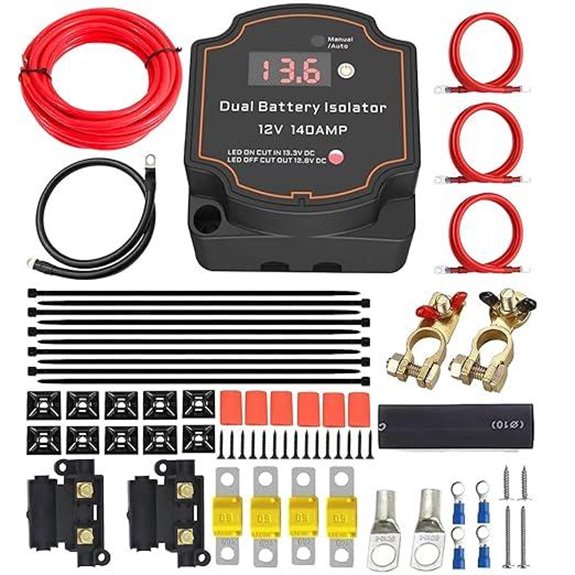 3m Dual Battery Isolator Kit with LED Display