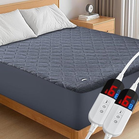 Heated Queen Mattress Pad with Dual Controls
