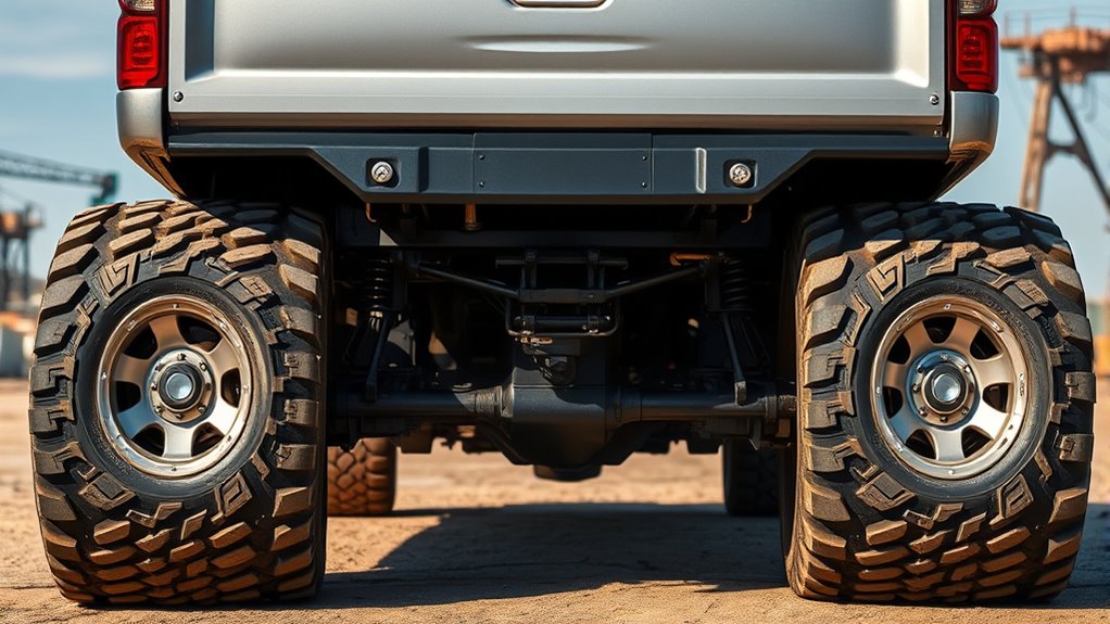 dual rear wheel configuration