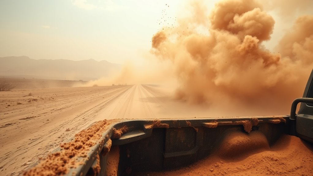 dust storms damage vehicles
