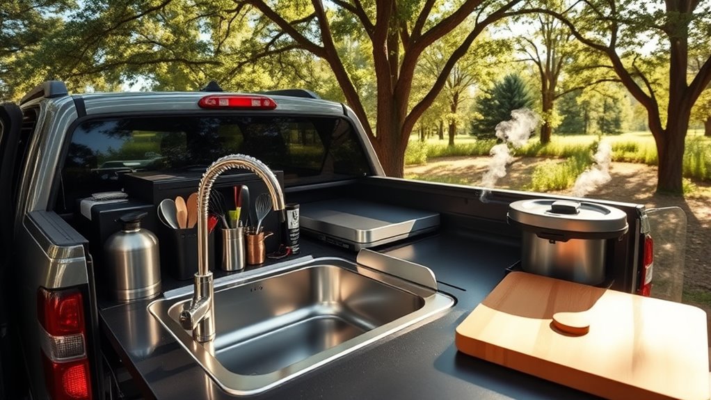 efficient outdoor kitchen water