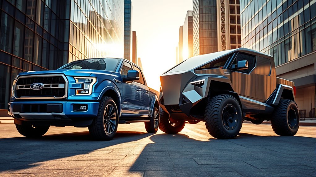 electric pickup truck showdown