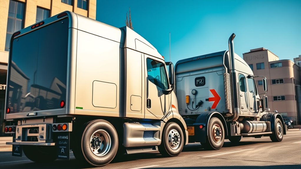 electric versus gas trucks