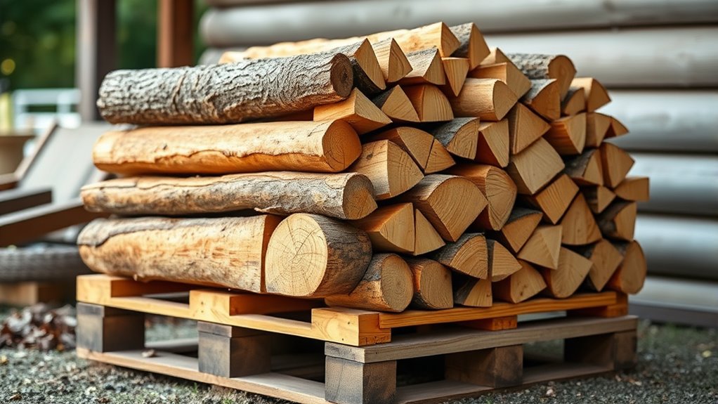 elevate wood for airflow