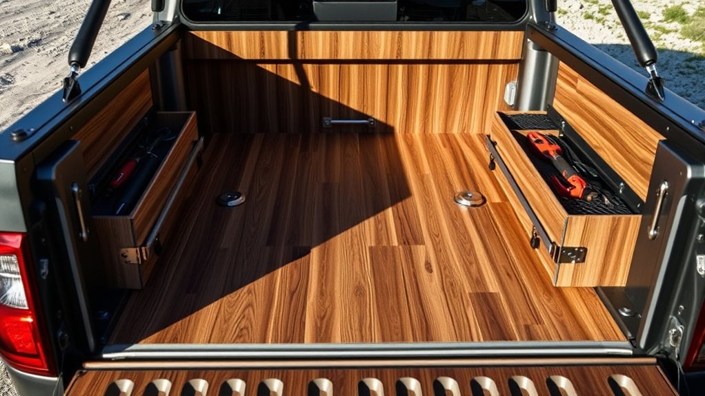 enhanced truck bed organization