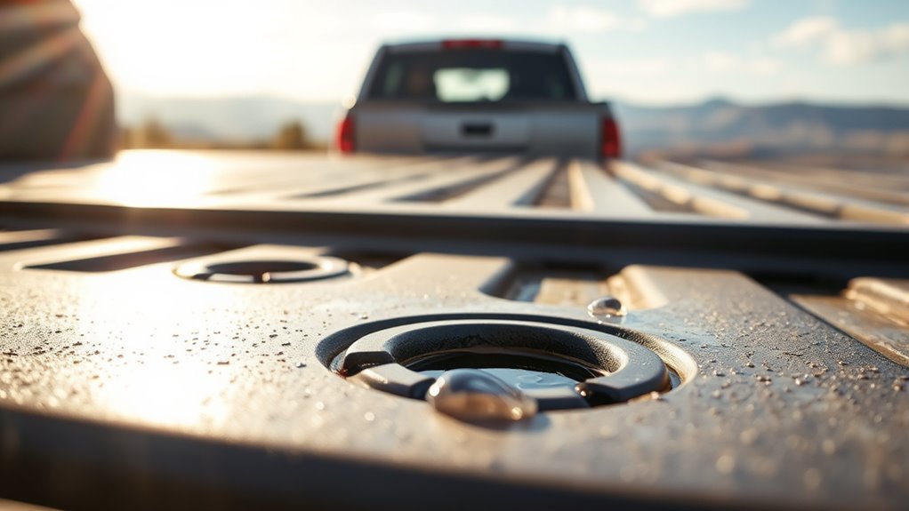 ensure drain holes are clear