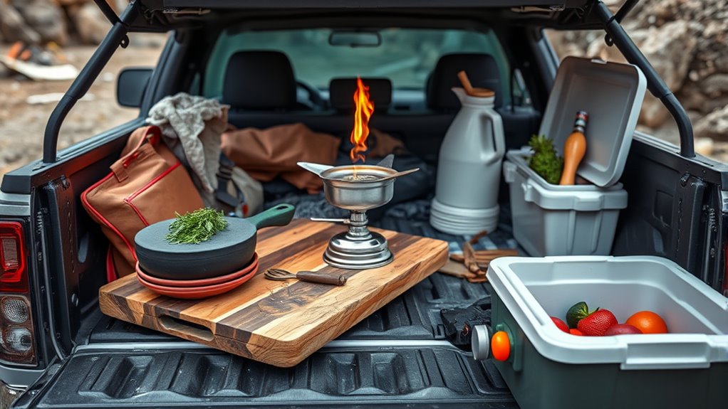 essential camping kitchen equipment