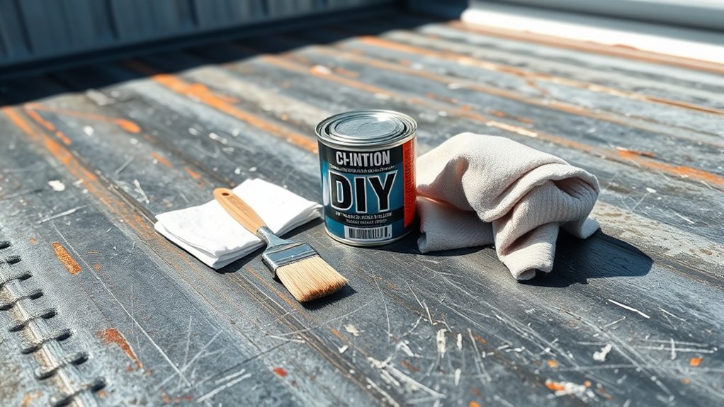 essential sandpaper and paint tools