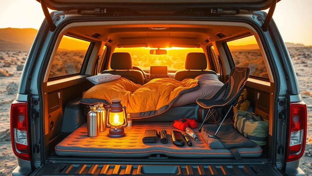 essential truck bed camping gear