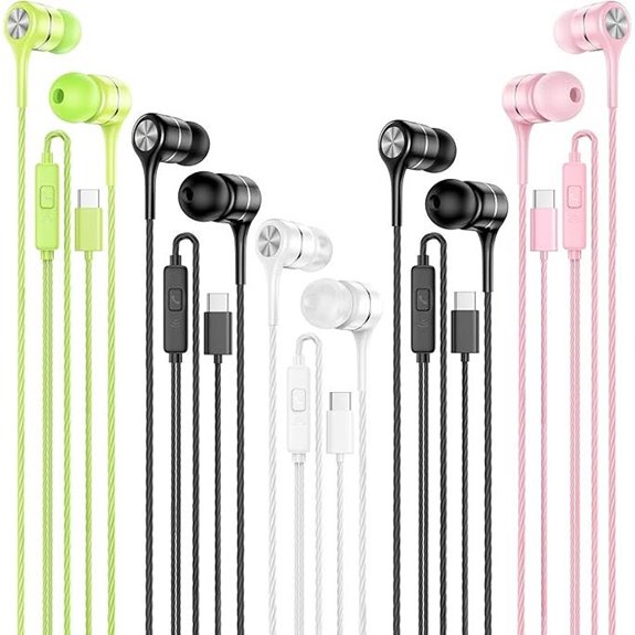 USB-C Earbuds with Microphone (5-Pack)