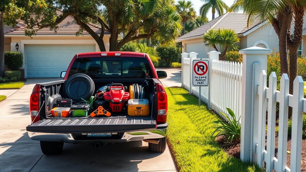 florida driveway parking laws