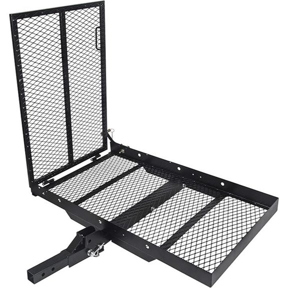 ECOTRIC Foldable Hitch Cargo Carrier with Ramp