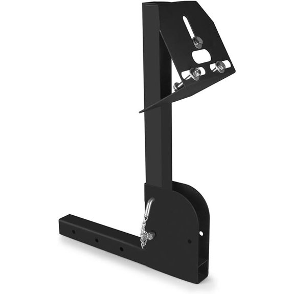 Multi-Functional Foldable Trailer Hitch Spare Tire Carrier