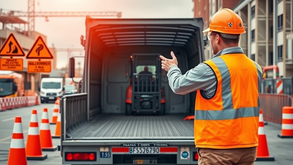 follow signage and signals