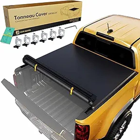 YHTAUTO Roll-Up Truck Bed Cover for Ford F-250/350