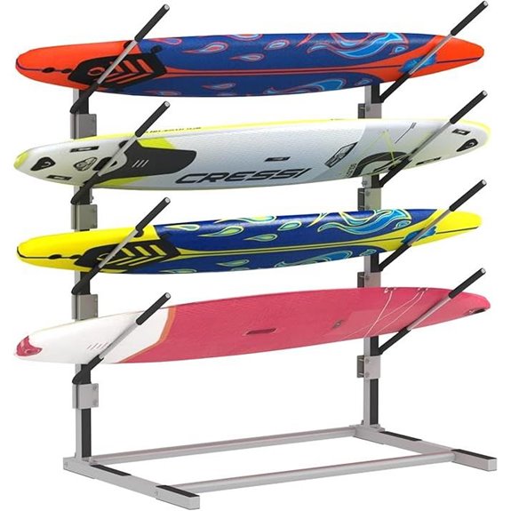 4-Tier Freestanding Surfboard and Kayak Rack