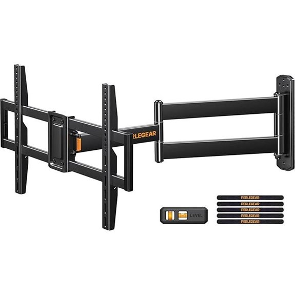 Perlegear Full Motion Corner TV Wall Mount