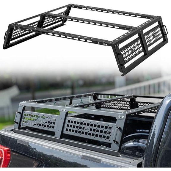 JOYTUTUS Full Size Truck Bed Rack for F150/Silverado