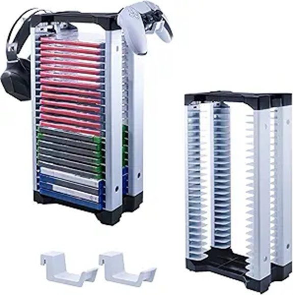 Game Storage & Controller Holder Tower