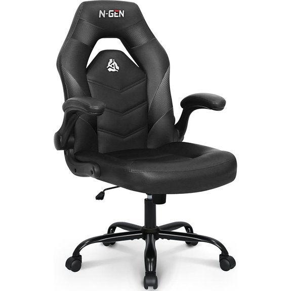 N-GEN Gaming Chair with Lumbar Support and Flip-Up Arms