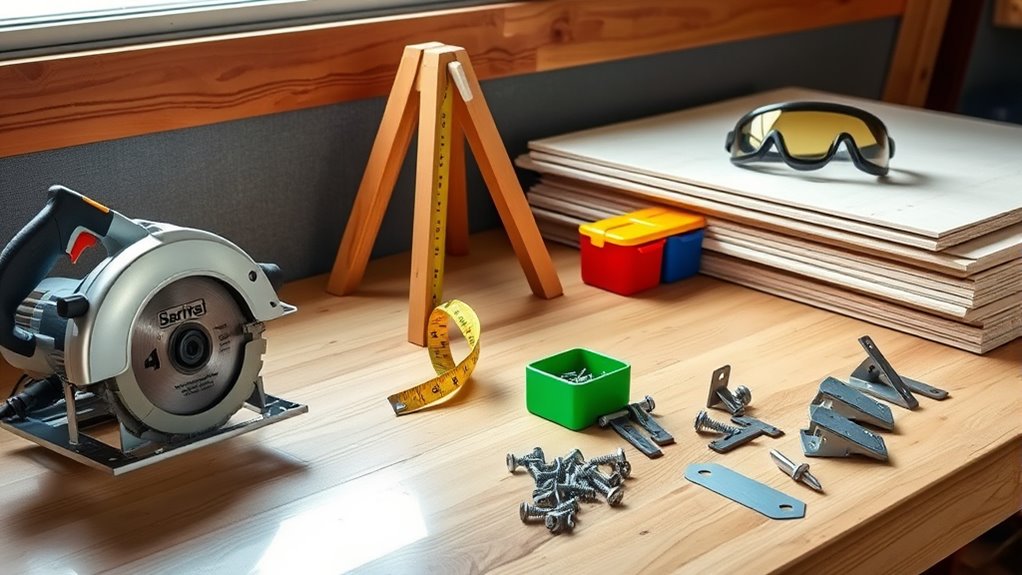 gather tools and materials