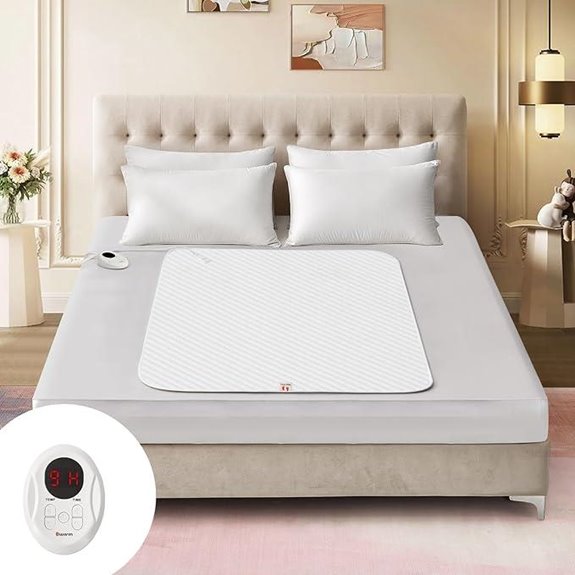 Bwarm Waterproof Heated Mattress Pad Twin 9 Heat Settings
