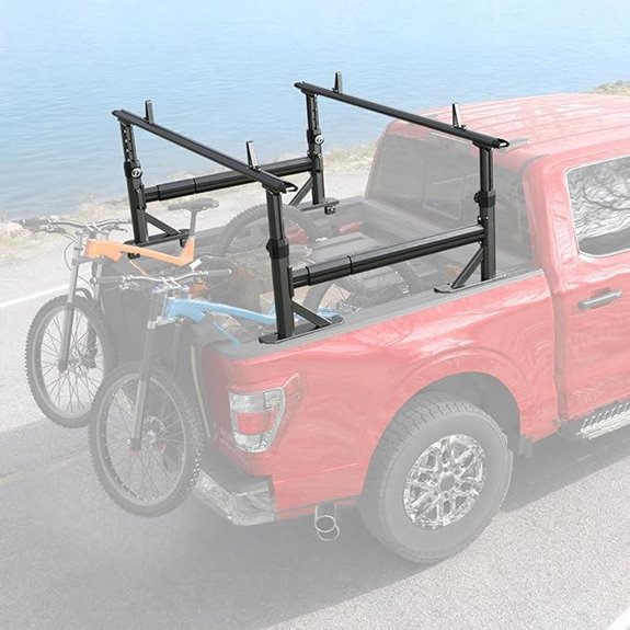 Heavy Duty Aluminum Truck Ladder Rack (900 lbs)