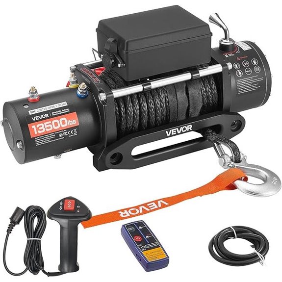 VEVOR 13500 lbs Electric Winch with Remote