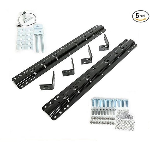 Fifth Wheel Hitch Rails & Brackets (20,000 lbs)