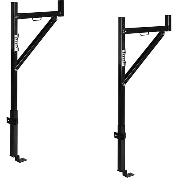 MaxxHaul 70233 Heavy Duty Ladder Rack. Black