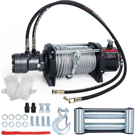 Hydraulic Winch 15000LBS for Off-Road & Rescue Vehicles