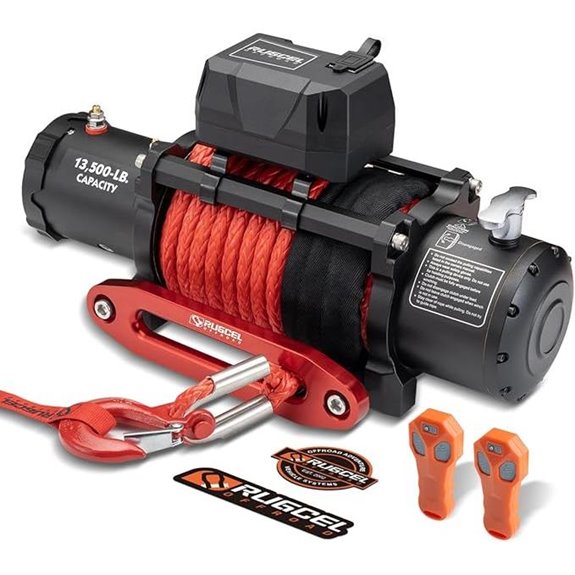 RUGCEL 13500lb Waterproof Electric Truck Winch