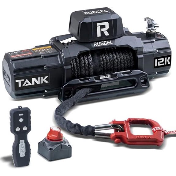 RUGCEL 12000lb Waterproof Electric Winch with Remote