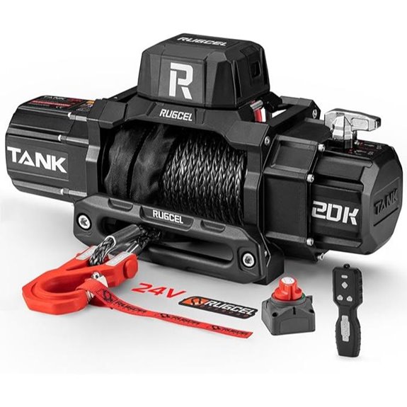 RUGCEL 20,000lb Waterproof Electric Truck Winch