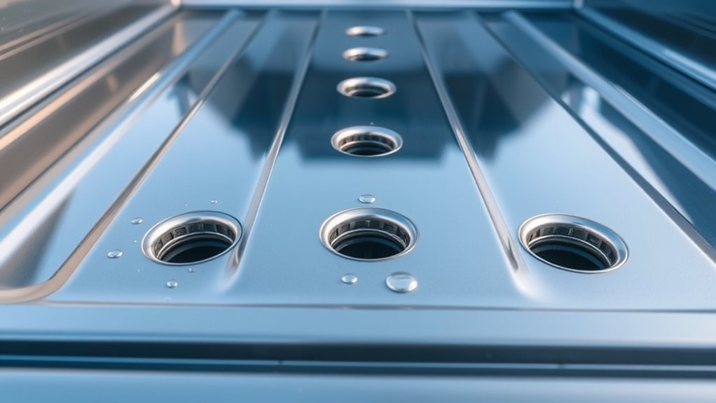 hidden truck bed drainage system