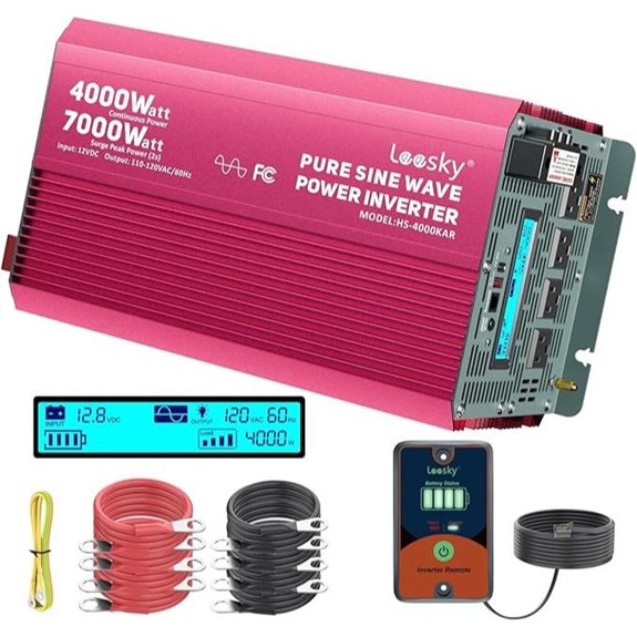 Leesky 4000W Pure Sine Wave Inverter for Solar Systems