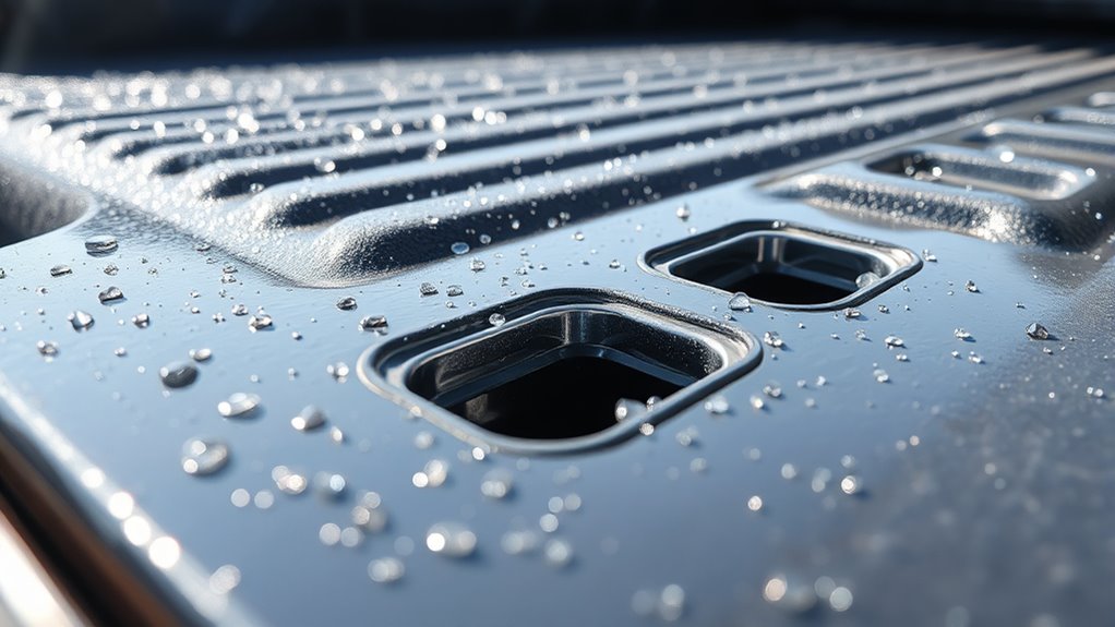 inspect and clear drain holes