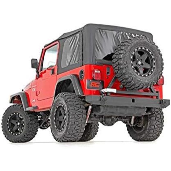 Rough Country Rear Bumper with Tire Carrier for Jeep