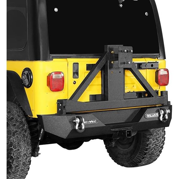 Hooke Road Jeep Wrangler Rear Bumper with Tire Carrier