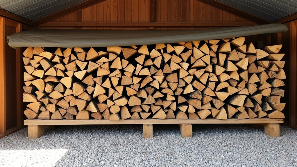 keep wood dry and elevated