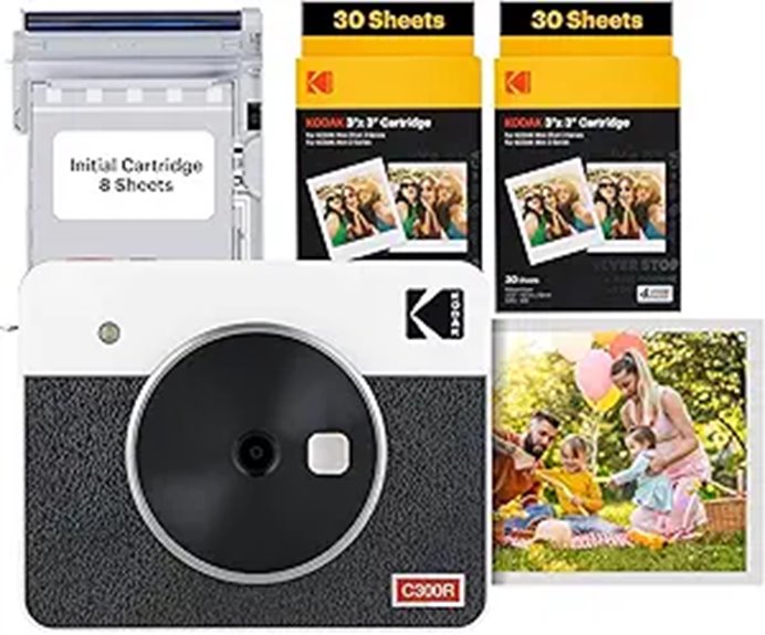 KODAK Mini Shot 3 Retro Instant Camera & Printer Bundl
