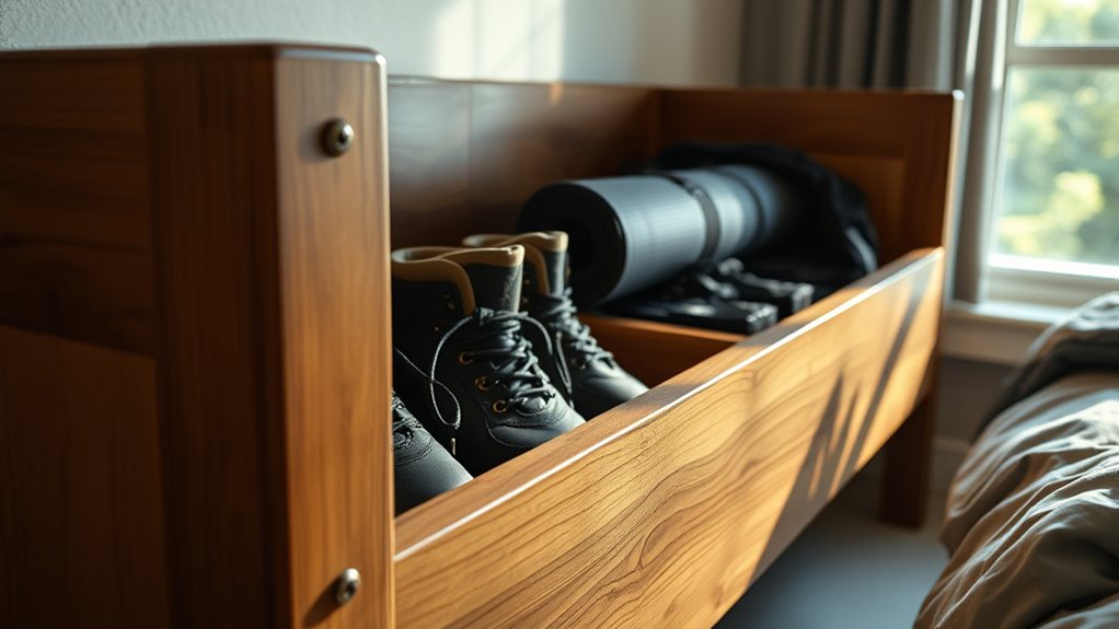 l brackets secure bed divider